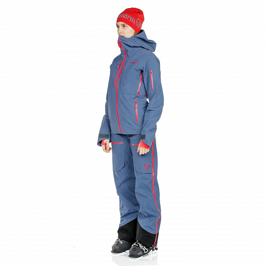 Куртка женская Norrona Lofoten Gore-Tex Insulated Vintage Indigo - Фото 4 большая