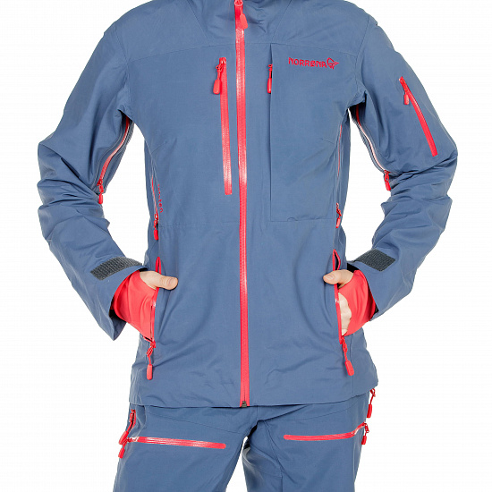 Куртка женская Norrona Lofoten Gore-Tex Insulated Vintage Indigo - Фото 6 большая