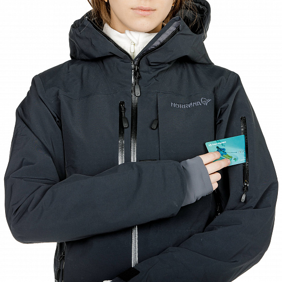 Куртка женская Norrona Lofoten Gore-Tex Insulated Caviar - Фото 3 большая