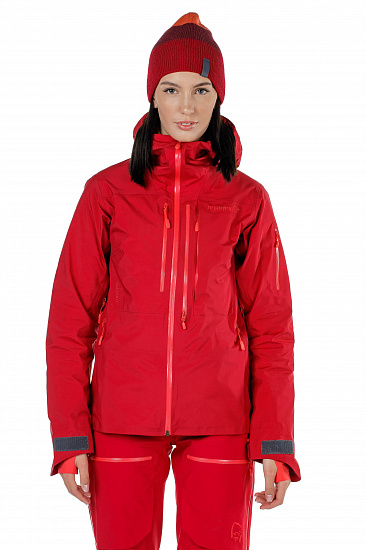 Куртка женская Norrona Lofoten Gore-Tex Pro Jester Red - Фото 3 большая