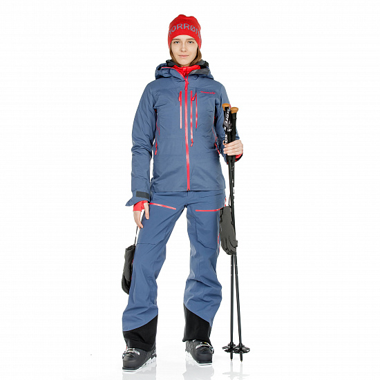Куртка женская Norrona Lofoten Gore-Tex Pro Vintage Indigo - Фото 4 большая