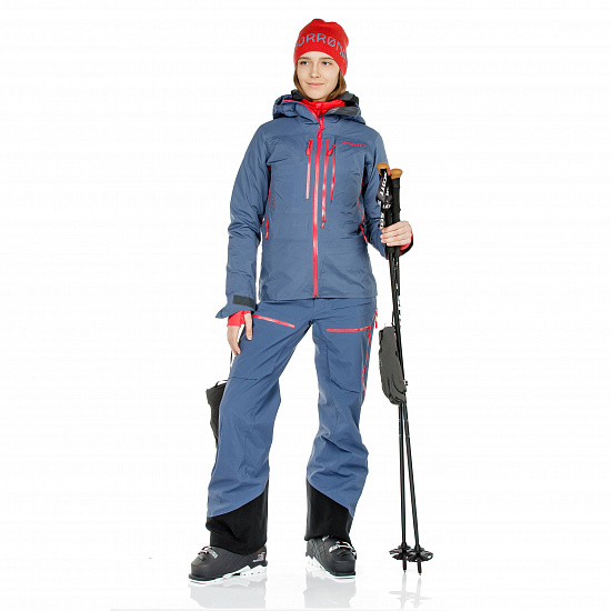 Куртка женская Norrona Lofoten Gore-Tex Pro Vintage Indigo - Фото 5 большая