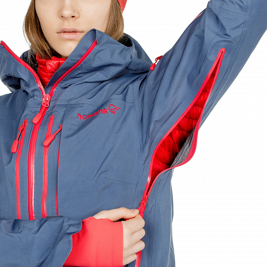 Куртка женская Norrona Lofoten Gore-Tex Pro Vintage Indigo - Фото 11 большая