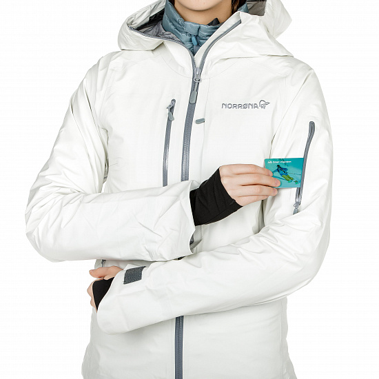 Куртка женская Norrona Lofoten Gore-Tex Active Snowdrop - Фото 11 большая