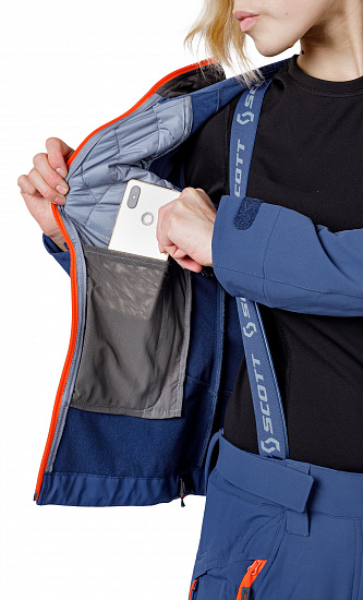 Куртка женская Scott Explorair Ascent Denim Blue/Blue Haze - Фото 8 большая