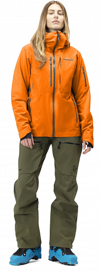 Куртка женская Norrona Lofoten Gore-Tex Insulated Orange Popsicle - Фото 3 большая