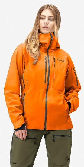 Куртка женская Norrona Lofoten Gore-Tex Insulated Orange Popsicle - Фото 5 большая