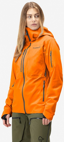Куртка женская Norrona Lofoten Gore-Tex Insulated Orange Popsicle - Фото 6 большая