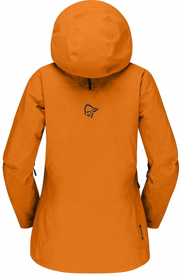 Куртка женская Norrona Lofoten Gore-Tex Pro Orange Popsicle - Фото 2 большая