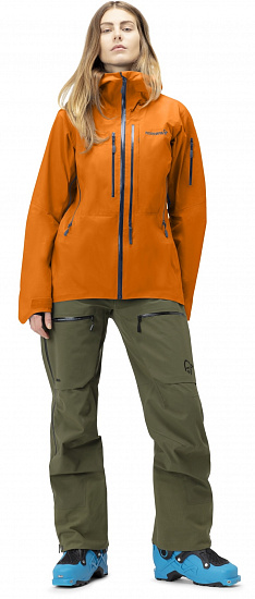 Куртка женская Norrona Lofoten Gore-Tex Pro Orange Popsicle - Фото 3 большая