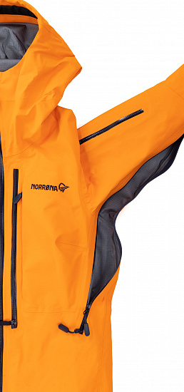 Куртка женская Norrona Lofoten Gore-Tex Pro Orange Popsicle - Фото 6 большая