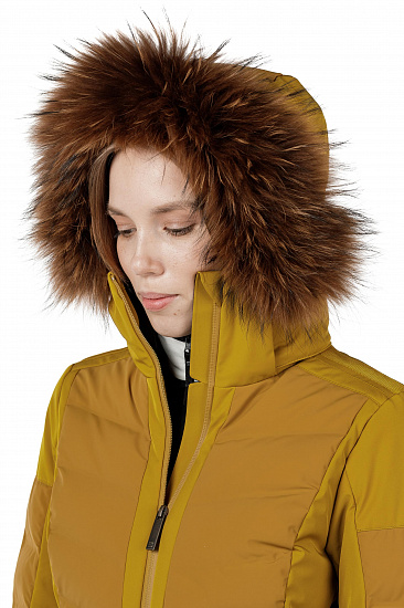 Куртка женская Mountain Force Anny Fur Gol.Palm/D.Tobacc - Фото 8 большая
