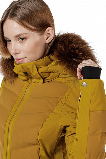Куртка женская Mountain Force Anny Fur Gol.Palm/D.Tobacc - Фото 9 большая