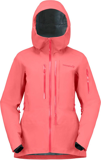 Куртка женская Norrona Lofoten Gore-Tex Pro Calypso Coral - Фото 1 большая