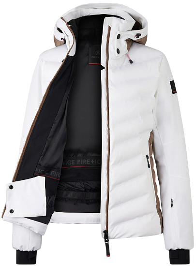Куртка женская Bogner Fire+Ice Janka4 Offwhite - Фото 3 большая