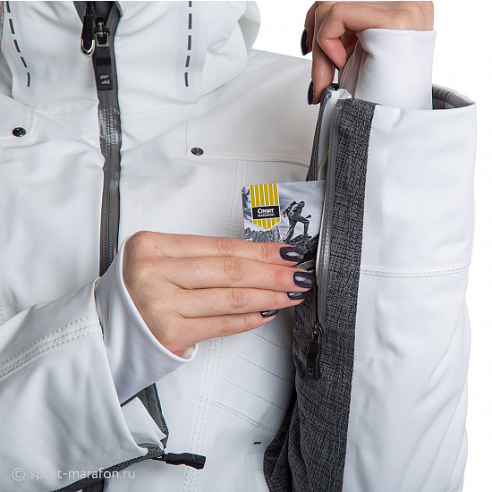 Куртка женская Mountain Force Rider Print White Linen Fur - Фото 8 большая
