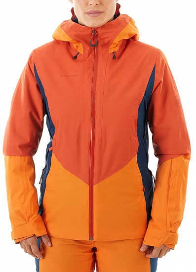 Куртка женская Mammut Casanna HS Thermo Hooded Pepper/Cheddar/Wing Teal - Фото 4 большая