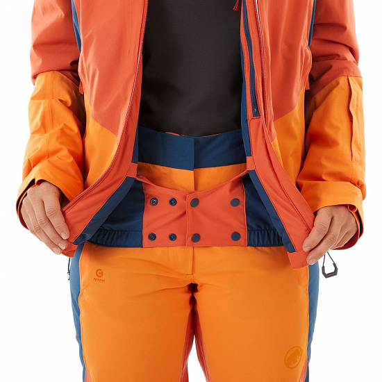 Куртка женская Mammut Casanna HS Thermo Hooded Pepper/Cheddar/Wing Teal - Фото 6 большая