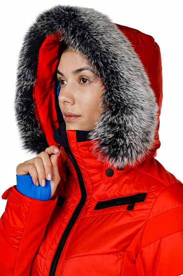 Куртка женская Toni Sailer Luna Fur Flame Red - Фото 15 большая