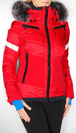 Куртка женская Toni Sailer Luna Fur Flame Red - Фото 5 большая