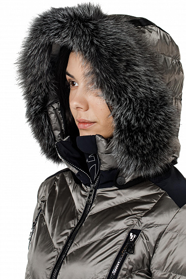 Куртка женская Toni Sailer Nele Splendid Fur Graphite - Фото 16 большая