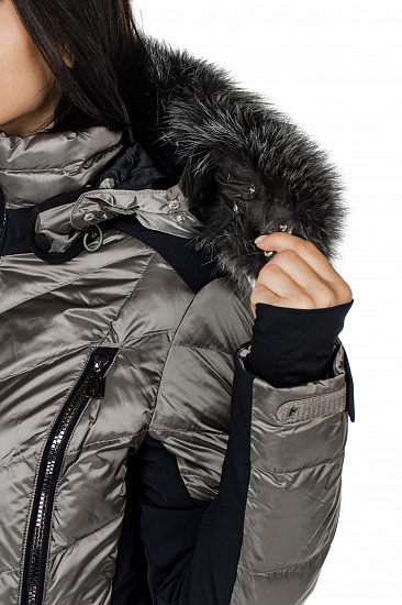 Куртка женская Toni Sailer Nele Splendid Fur Graphite - Фото 17 большая
