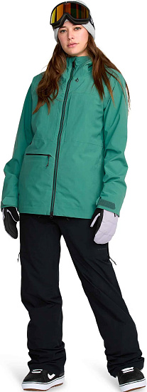 Куртка женская Volcom Cloudbreaker Stretch 30K Spruce Green - Фото 7 большая