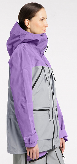 Куртка женская Haglofs Vassi GTX Pro Concrete/Purple Ice - Фото 5 большая