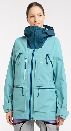 Куртка женская Haglofs Vassi GTX Pro Frost Blue/Dark Ocean - Фото 3 большая