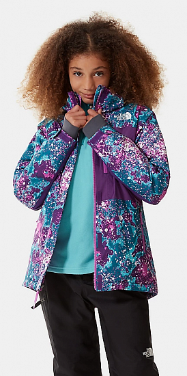 Куртка детская The North Face Freedom Extreme Insulated Deep Lagoon Constellation Camo Print - Фото 6 большая