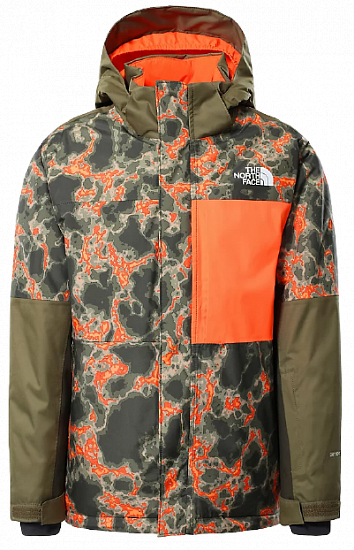 Куртка детская The North Face Freedom Extreme Insulated New Taupe Green Marbled Camo Print - Фото 1 большая