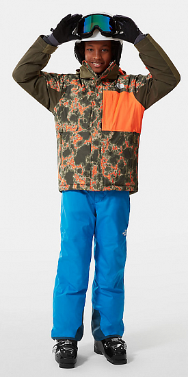 Куртка детская The North Face Freedom Extreme Insulated New Taupe Green Marbled Camo Print - Фото 8 большая