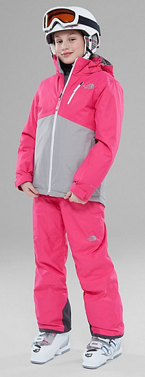 Куртка детская The North Face Snowquest Plus Petticoat Pink - Фото 7 большая