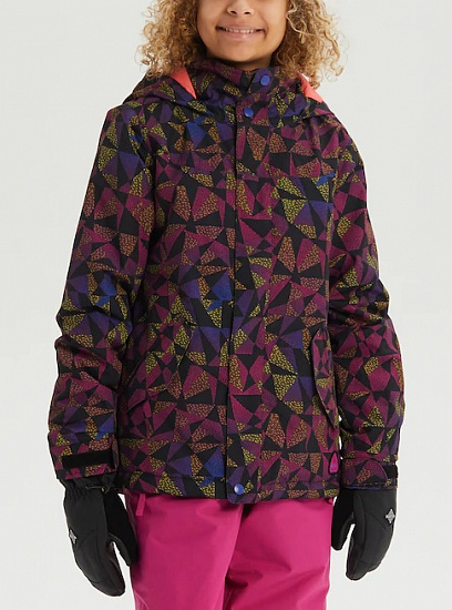Куртка детская Burton Elodie True Black Morse Geo - Фото 2 большая