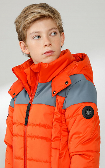 Куртка детская Poivre Blanc W22-0903-JRBY/A Multico Flame Orange - Фото 3 большая