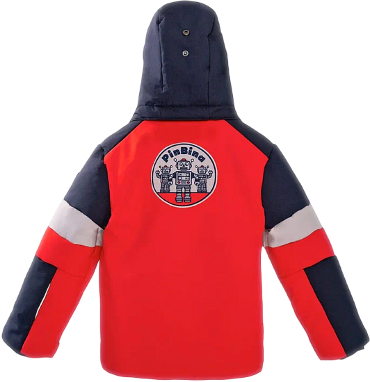 Куртка детская PinBina W-BB-J-01-12MM0039 Red/Dark Navy/Beige - Фото 2 большая
