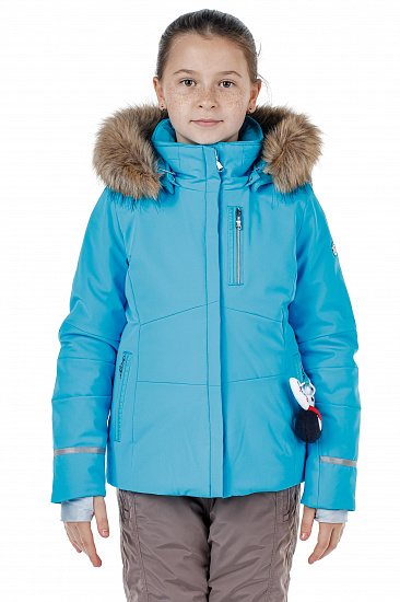 Куртка детская PoivreBlanc W19-0802-JRGL/A Aqua Blue - Фото 7 большая