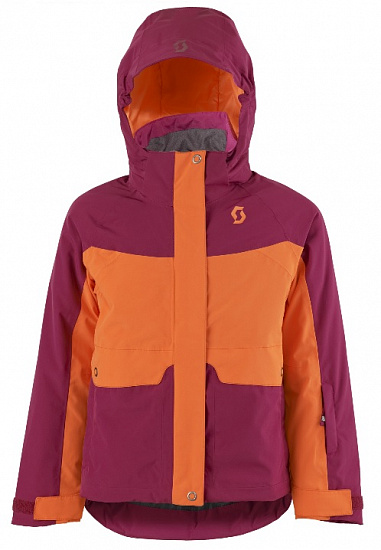 Куртка детская Scott Vertic 2L Girl Sangria Purple/Orange Crush - Фото 1 большая