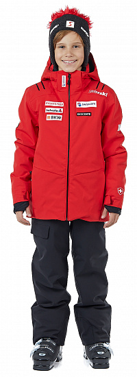Куртка детская Descente Replica Electric Red - Фото 5 большая
