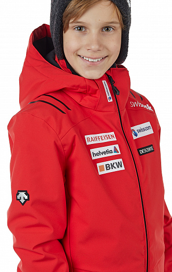 Куртка детская Descente Replica Electric Red - Фото 11 большая