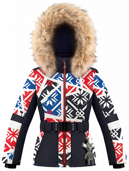 Куртка детская Poivre Blanc W24-1003-JRGL Красный/Синий - Фото 1 большая