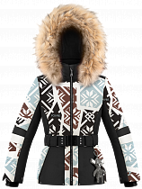 Куртка детская Poivre Blanc W24-1003-JRGL Черный/Голубой