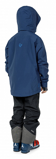 Куртка детская Norrona Lofoten Gore-Tex PrimaLoft Indigo Night - Фото 4 большая