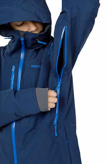 Куртка детская Norrona Lofoten Gore-Tex PrimaLoft Indigo Night - Фото 8 большая