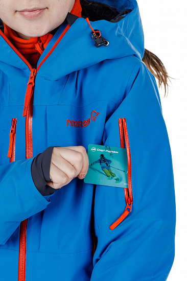 Куртка детская Norrona Lofoten Gore-Tex Primaloft Campanula - Фото 2 большая