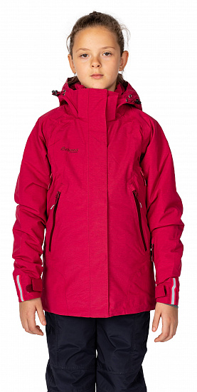 Куртка детская Bergans Ervik Ins Girl Dk Sorbet/Jam - Фото 2 большая