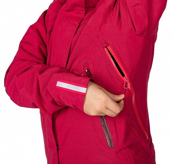Куртка детская Bergans Ervik Ins Girl Dk Sorbet/Jam - Фото 8 большая