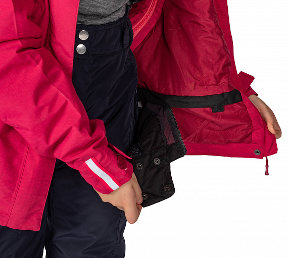 Куртка детская Bergans Ervik Ins Girl Dk Sorbet/Jam - Фото 10 большая