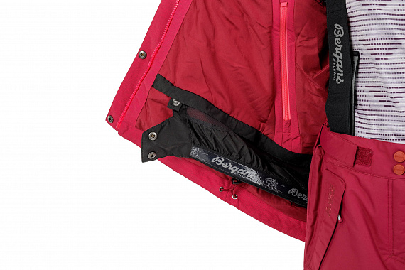 Куртка детская Bergans Ervik Ins Girl Dk Sorbet/Jam - Фото 16 большая