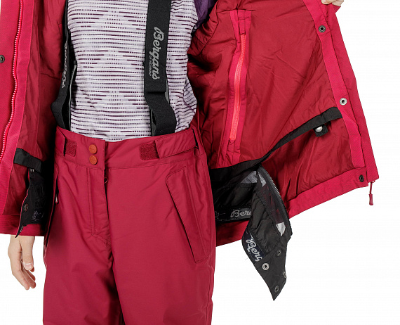Куртка детская Bergans Ervik Ins Girl Dk Sorbet/Jam - Фото 17 большая